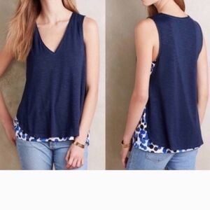 Navy Blue Sleeveless Women's Top